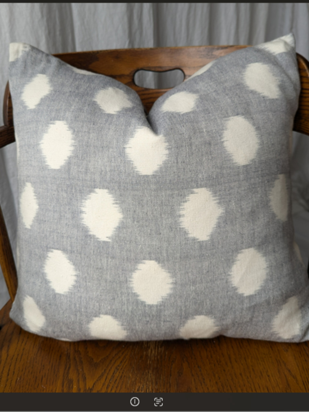 Ballard Designs Alba 20x20 Pillow Cover with Down & Feather Insert